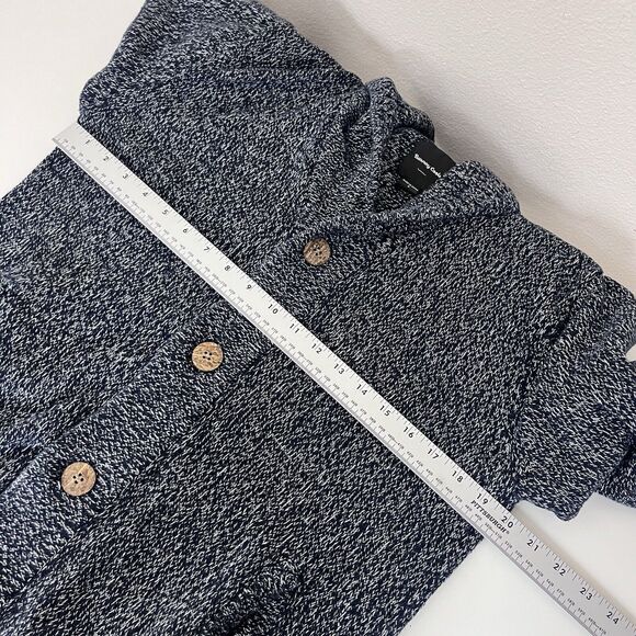 Barney Cools Sweater Mens Small Cabin Shawl Cardigan Button Grandpa Blue - Picture 7 of 11